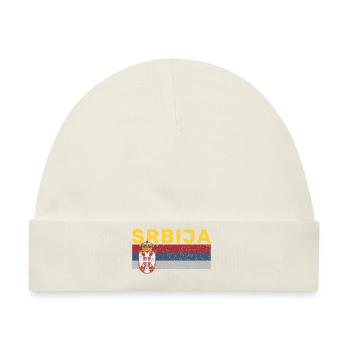 Serbien Serbisch Balkan Srbija Adler Patriotisch S - Baby Premium Organic Mütze - Naturweiß - Vorne