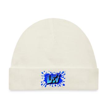GRAFFITI VORNAME LEI DRUCKBAR - Baby Premium Organic Mütze - Naturweiß - Vorne