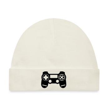 Videospiel-Controller - Baby Premium Organic Mütze - Naturweiß - Vorne