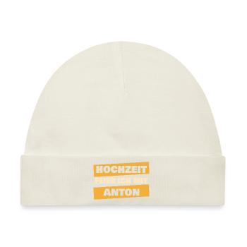 Anton - Baby Premium Organic Mütze - Naturweiß - Vorne