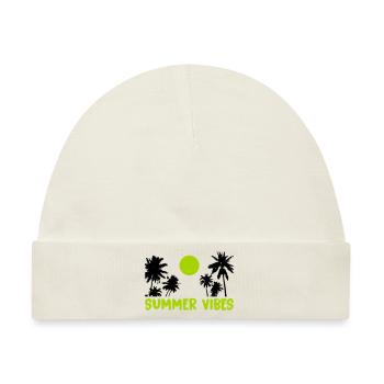 summer vibes - Baby Premium Organic Mütze - Naturweiß - Vorne
