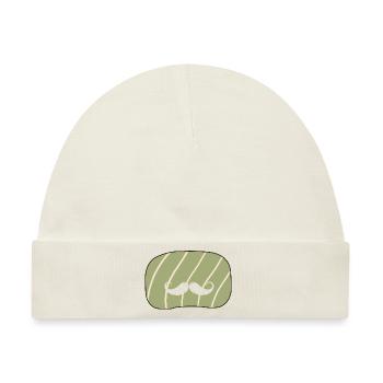 Schnurrbart Hipster - Baby Premium Organic Mütze - Naturweiß - Vorne