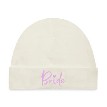 bride - Baby Premium Organic Mütze - Naturweiß - Vorne