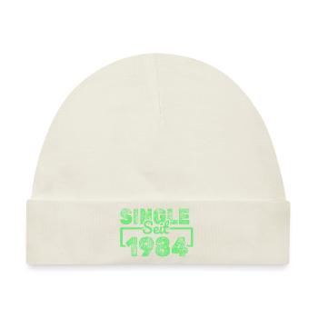 Single 1984 - Baby Premium Organic Mütze - Naturweiß - Vorne