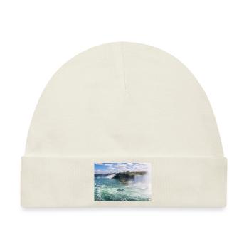Die Skyline von Niagara City und das Panorama der Niagarafälle - Baby Premium Organic Mütze - Naturweiß - Vorne