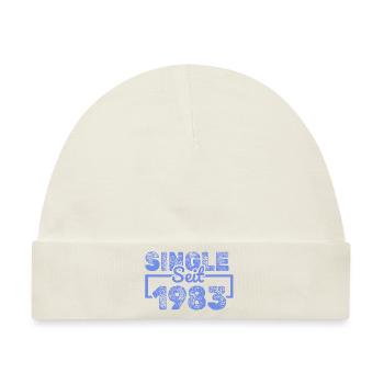 Single 1983 - Baby Premium Organic Mütze - Naturweiß - Vorne