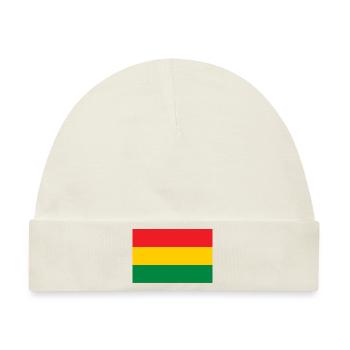 Flag of the Reggae Rasta Jah Rastafari Roots - Baby Premium Organic Mütze - Naturweiß - Vorne