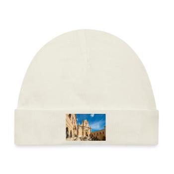 Gozo Kathedrale der Himmelfahrt Malta - Baby Premium Organic Mütze - Naturweiß - Vorne