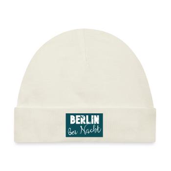 Berlin bei Nacht - Baby Premium Organic Mütze - Naturweiß - Vorne