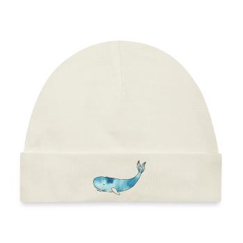 Watercolor Whale - Baby Premium Organic Mütze - Naturweiß - Vorne