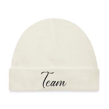 Team - Baby Premium Organic Mütze - Naturweiß - Vorne