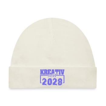 2028 - Baby Premium Organic Mütze - Naturweiß - Vorne