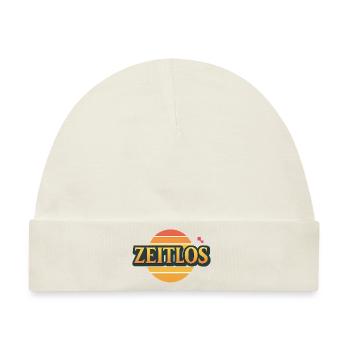 Zeitlos Logo - Baby Premium Organic Mütze - Naturweiß - Vorne