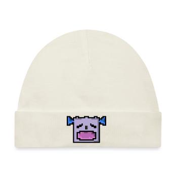 Pixel LOL - Baby Premium Organic Mütze - Naturweiß - Vorne