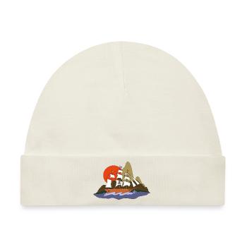 Segelschiff - Baby Premium Organic Mütze - Naturweiß - Vorne