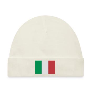 italien - Baby Premium Organic Mütze - Naturweiß - Vorne