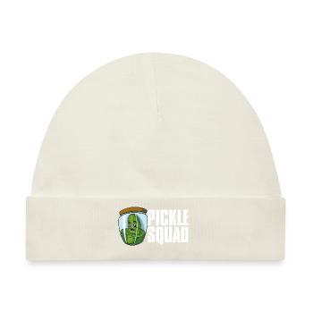 Gurken Gesundes Essen Vegan Gewürzgurken - Baby Premium Organic Mütze - Naturweiß - Vorne