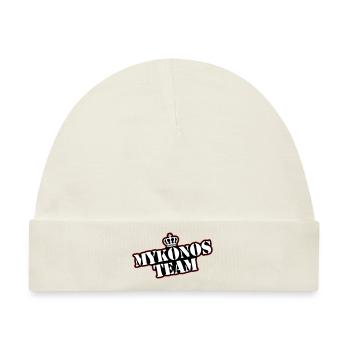 Mykonos Team - Baby Premium Organic Mütze - Naturweiß - Vorne