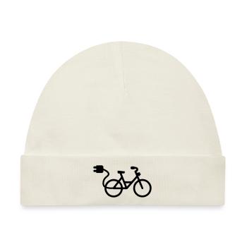 ebike fahrrad - Baby Premium Organic Mütze - Naturweiß - Vorne