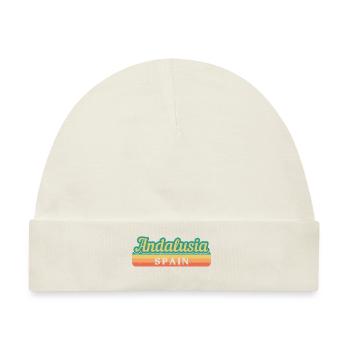 Sevilla Granada Andalusien Spanien Flagge - Baby Premium Organic Mütze - Naturweiß - Vorne