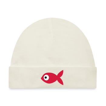 Goldfisch - Baby Premium Organic Mütze - Naturweiß - Vorne