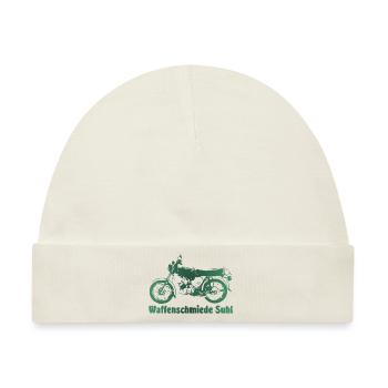 Simson S51 Waffenschmiede Suhl - Baby Premium Organic Mütze - Naturweiß - Vorne
