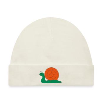 Die Schnecke, die Schnecke - Baby Premium Organic Mütze - Naturweiß - Vorne