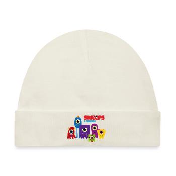 Monster / Alien Family - Baby Premium Organic Mütze - Naturweiß - Vorne