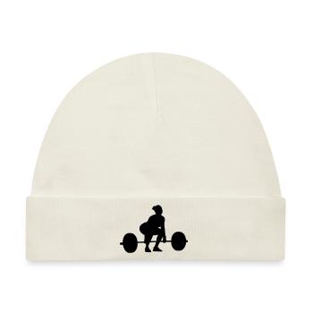 Umsetze Startposition weiblich - Baby Premium Organic Mütze - Naturweiß - Vorne