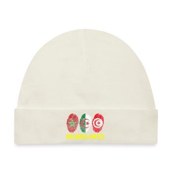 MAGHREB UNITED المغرب - Baby Premium Organic Mütze - Naturweiß - Vorne
