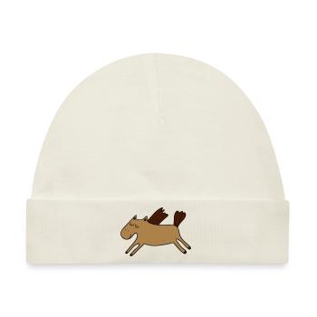 Pony - Baby Premium Organic Mütze - Naturweiß - Vorne