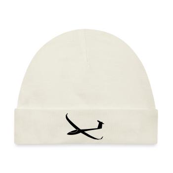 js3 segelflugzeug - Baby Premium Organic Mütze - Naturweiß - Vorne