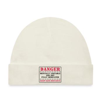 danger - Baby Premium Organic Mütze - Naturweiß - Vorne