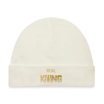 Real King - Bowling Kegeln Pin Strike Kegel Kugel - Baby Premium Organic Mütze - Naturweiß - Vorne