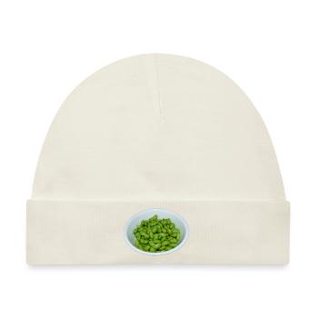 soybeans soja bohnen veggie - Baby Premium Organic Mütze - Naturweiß - Vorne