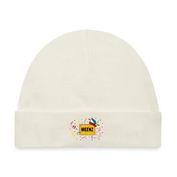 Meenz Fastnacht Fasching Ortsschild Narrenkappe - Baby Premium Organic Mütze - Naturweiß - Vorne