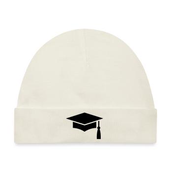 Graduation Cap - Baby Premium Organic Mütze - Naturweiß - Vorne