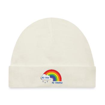 rainbow - Baby Premium Organic Mütze - Naturweiß - Vorne