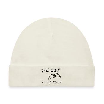 Nessy Vanessa Tshirt Druck Vani Lochness - Baby Premium Organic Mütze - Naturweiß - Vorne