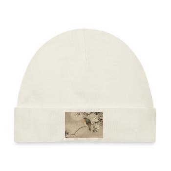 Asiatischer Vogel - Baby Premium Organic Mütze - Naturweiß - Vorne