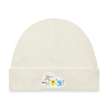 Froehliche Tierchen - Baby Premium Organic Mütze - Naturweiß - Vorne