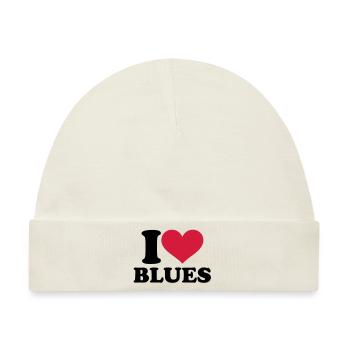 Blues - Baby Premium Organic Mütze - Naturweiß - Vorne