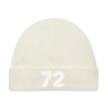 72 - Baby Premium Organic Mütze - Naturweiß - Vorne