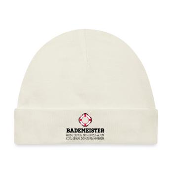 Bademeister - Baby Premium Organic Mütze - Naturweiß - Vorne
