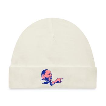 martin luther king Gesicht politischer Führer - Baby Premium Organic Mütze - Naturweiß - Vorne