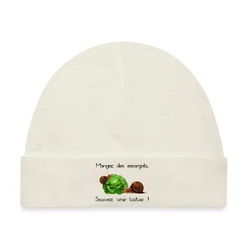 Snails - Baby Premium Organic Mütze - Naturweiß - Vorne