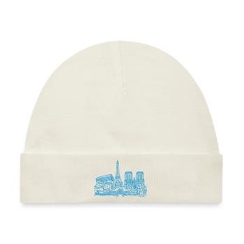 Paris Panorama - Baby Premium Organic Mütze - Naturweiß - Vorne