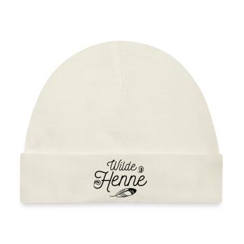 wilde Henne - Baby Premium Organic Mütze - Naturweiß - Vorne