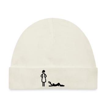 Hochzeit - Baby Premium Organic Mütze - Naturweiß - Vorne