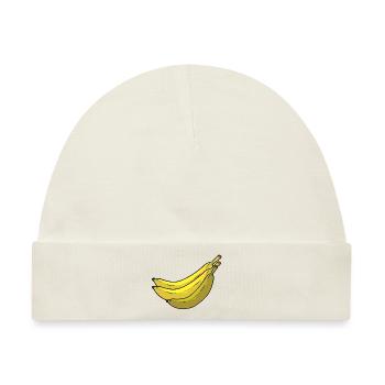 Obst Früchte Bananen Banane Vitamine Nahrung - Baby Premium Organic Mütze - Naturweiß - Vorne